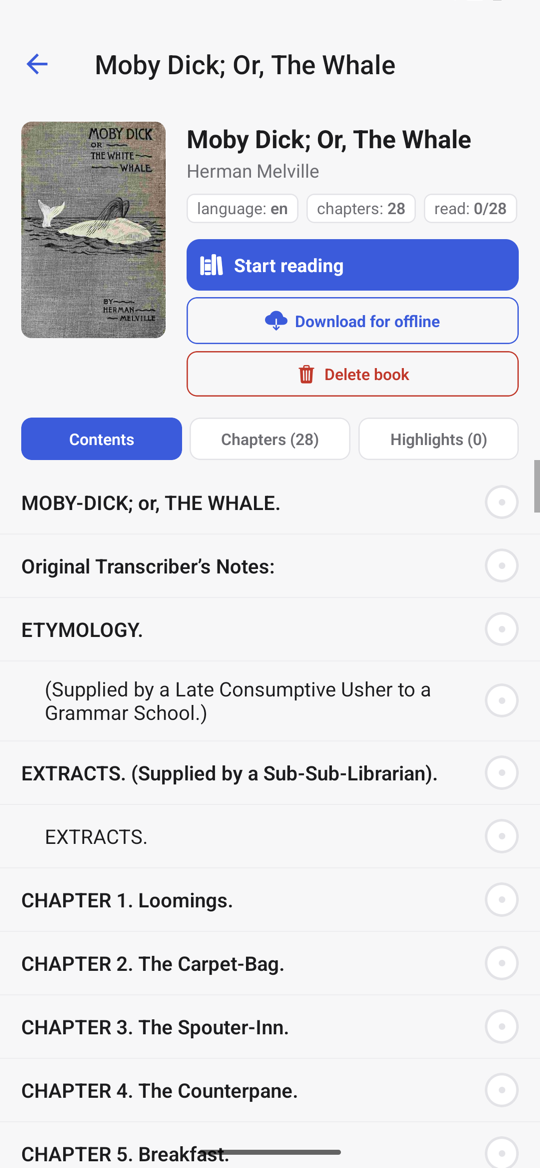 Reading an EPUB in uSage on Android